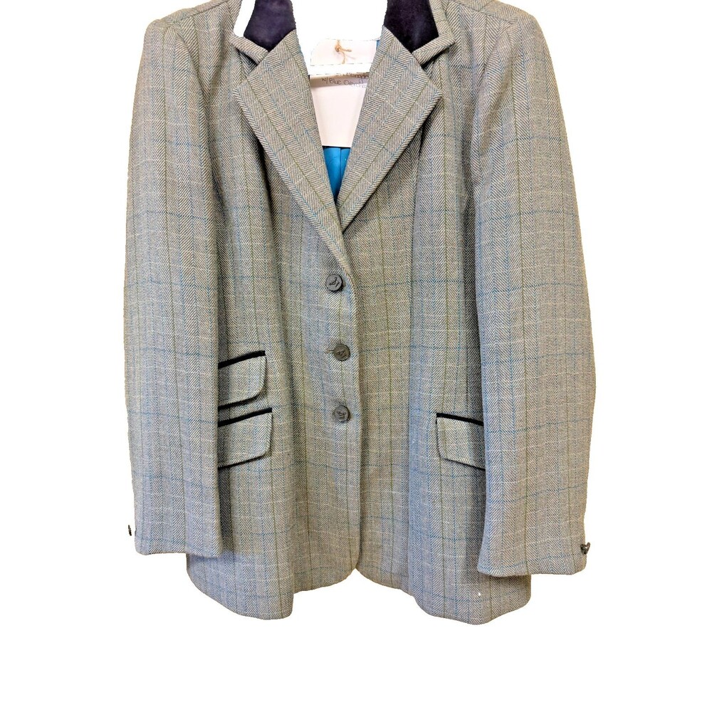 Shires Huntingdon Show Jacket Equestrian Tweed US14 Fox Hunting